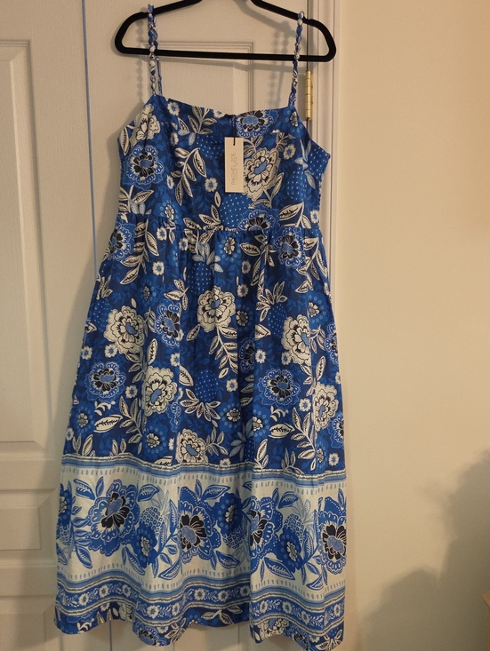 Rachel Zoe Dresses & Skirts - Rachel Zoe Blue and White Floral Sundress with Spaghetti Straps